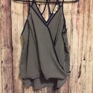 NWOT monteau striped tank
